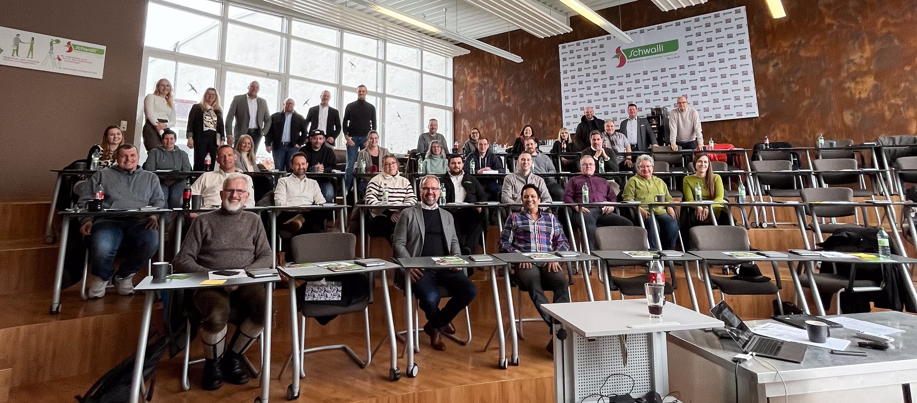 Workshop Erfolgsrezepte für Morgen Eine Gruppe von Menschen sitzt in einem Hörsaal.