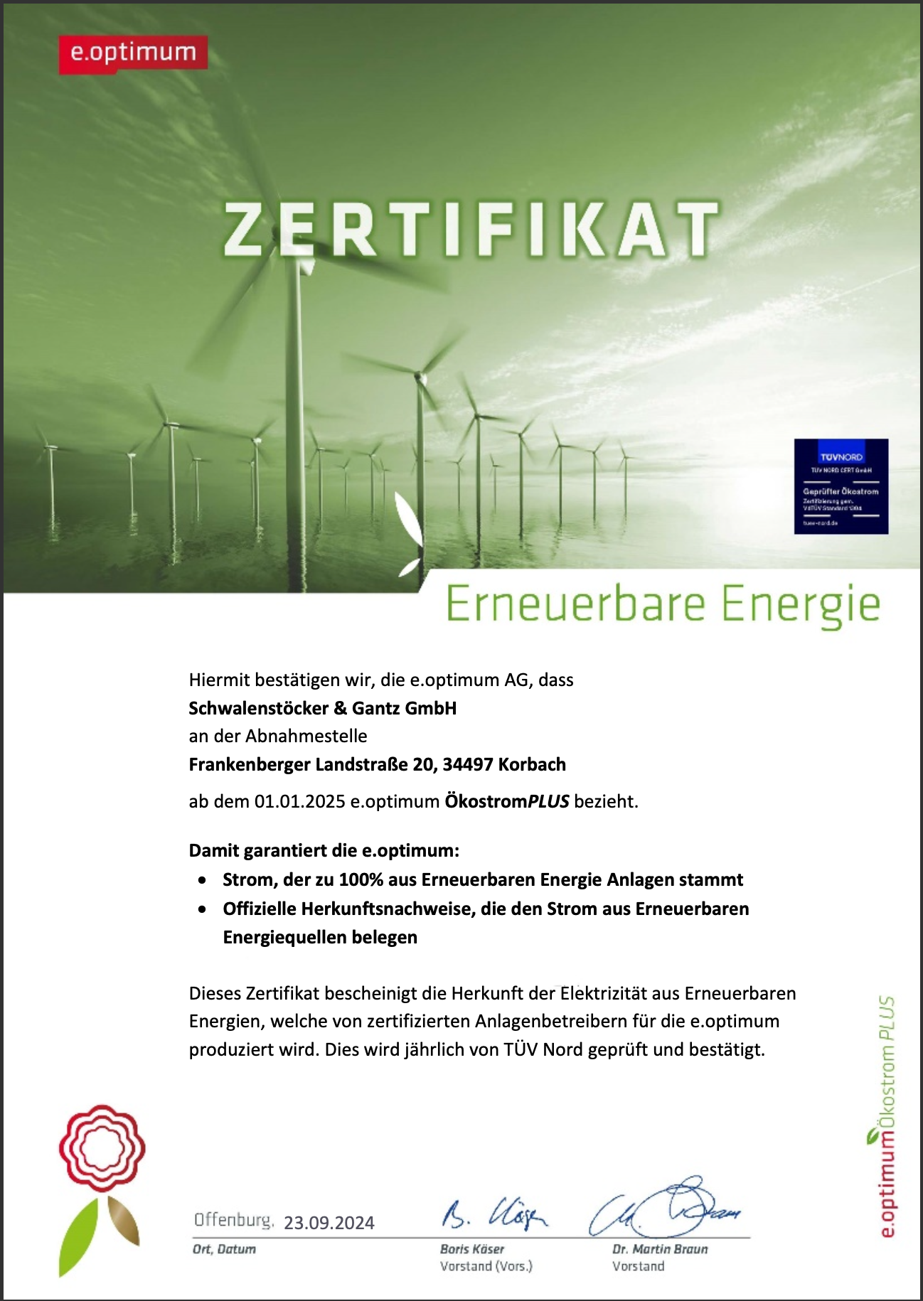 Erneuerbare Energien-Zertifikat